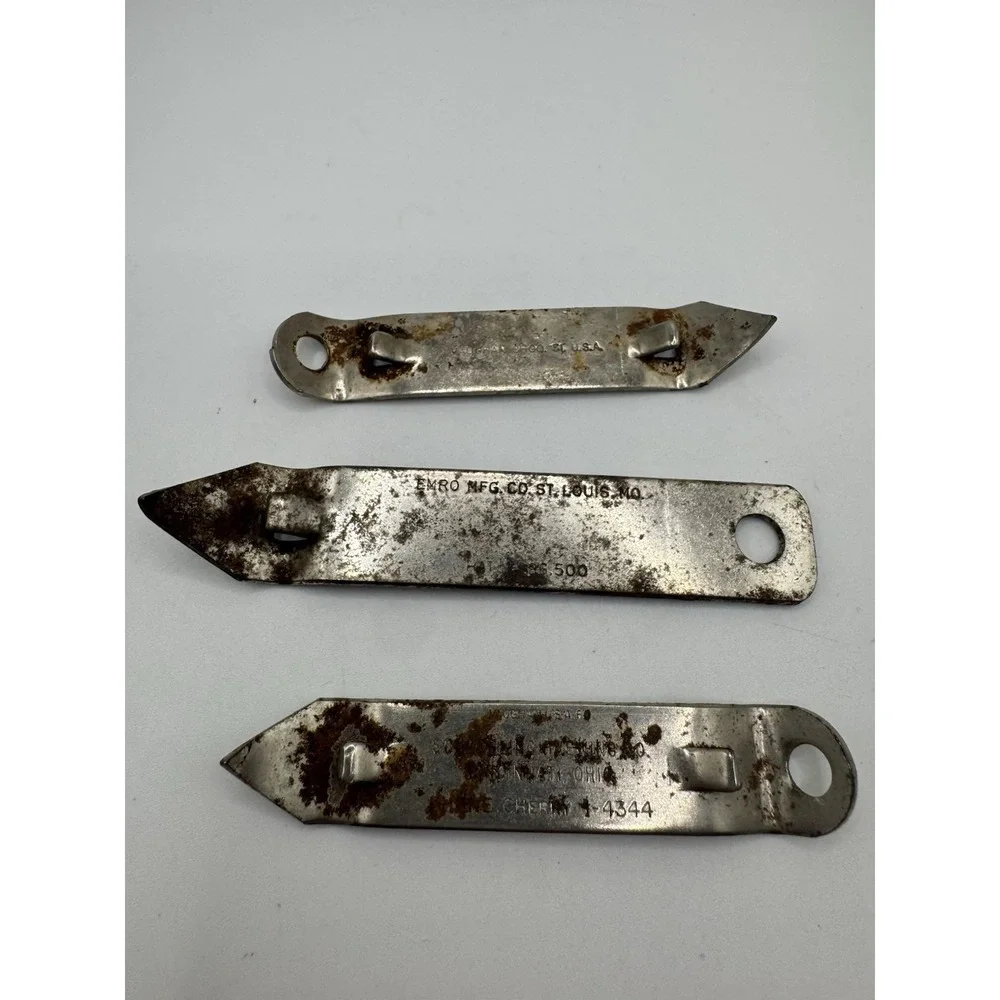Vintage Metal Bottle Openers/Can  Lot Of 3 Advertising Quick And Easy